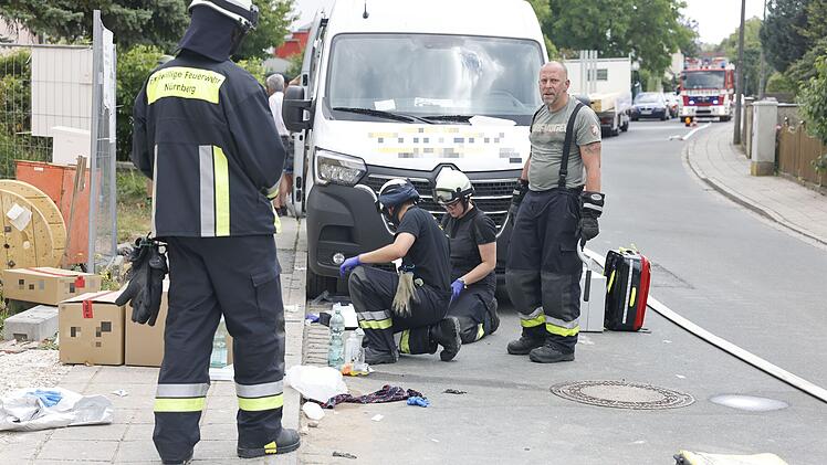 Brand auf Nürnberger Baustelle