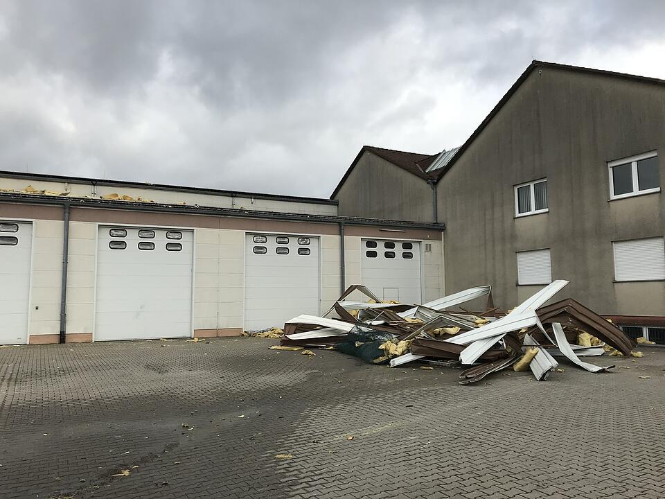 Sturmschäden überall in Franken