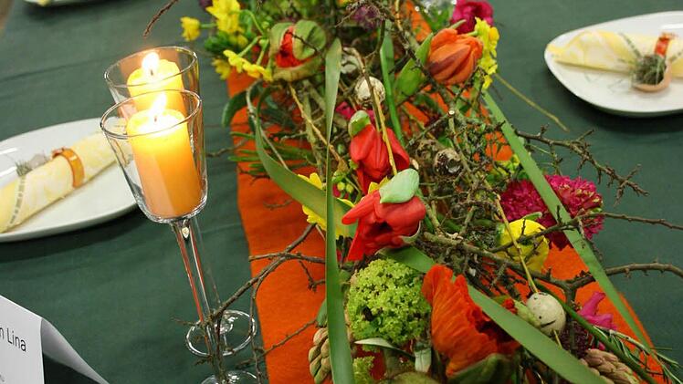 Mit diesem Tischschmuck siegte Lina Langbein.