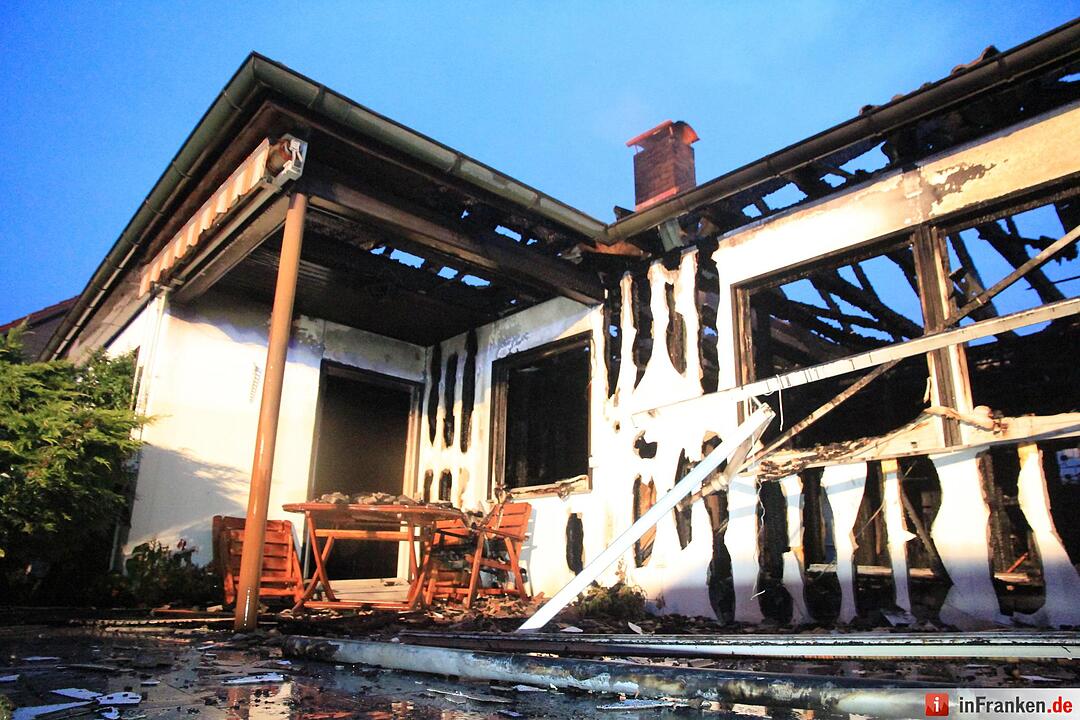 Wohnhaus wird in Redwitz Raub der Flammen
