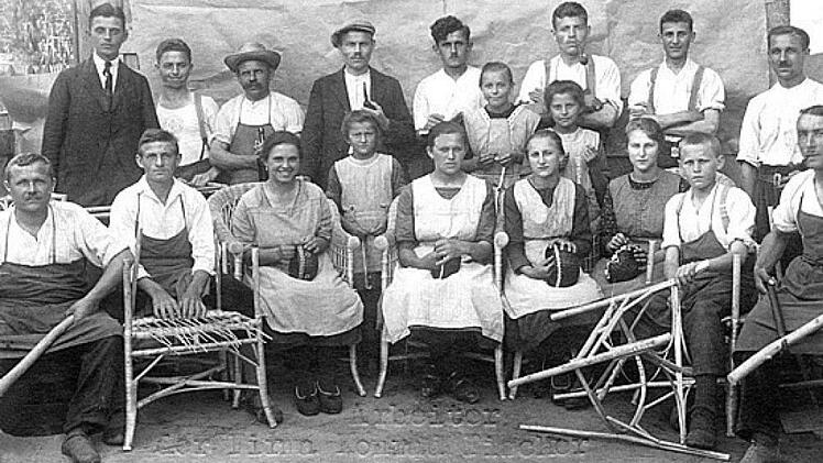 Korbmacher prägten im Jahr 1934 die Neuensorger Wirtschaft.
