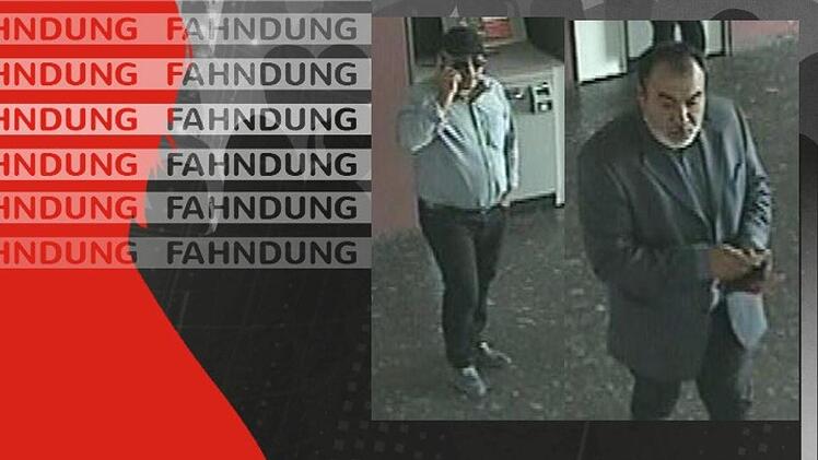 Diese Männer sollen im Zusammenhang mit dem Raub in Würzburg stehen. Fotos: Polizei Würzburg