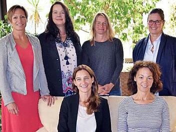 Die neuen Führungskräfte in den Grund- und Mittelschulen im Landkreis (von links): Ursula Schüßler, Birgit Pörschke, Nadine Müller, Heike Witzgall, Stefanie Mayr-Leidnecker, Michaela Schell Foto: Andreas Welz