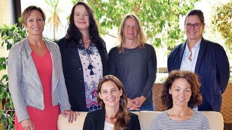 Die neuen Führungskräfte in den Grund- und Mittelschulen im Landkreis (von links): Ursula Schüßler, Birgit Pörschke, Nadine Müller, Heike Witzgall, Stefanie Mayr-Leidnecker, Michaela Schell Foto: Andreas Welz
