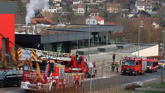 Der Feuerwehreinsatz am Gymnasium Fr&auml;nkische Schweiz am Dienstag Foto: Kreisbrandinspektion Forchheim