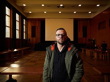 Marcel Bernhardt war der beste Freund von Josef D.. Er war an einigen Verhandlungstagen als Zuschauer in der Stadthalle in Schweinfurt und hat den Prozess mitverfolgt.   Foto: Benjamin Brückner