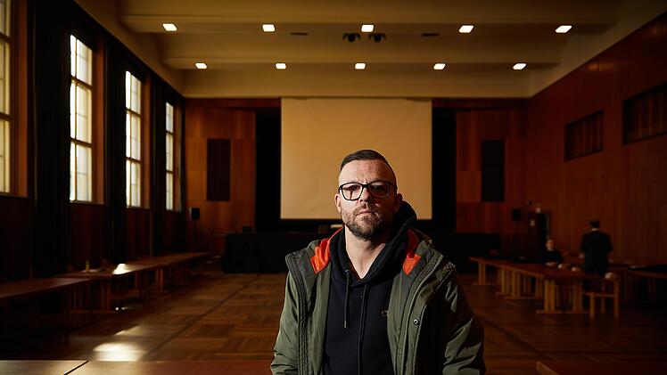 Marcel Bernhardt war der beste Freund von Josef D.. Er war an einigen Verhandlungstagen als Zuschauer in der Stadthalle in Schweinfurt und hat den Prozess mitverfolgt.   Foto: Benjamin Brückner