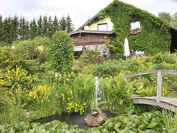 Mehr Gr&uuml;n als bei Margit und Horst G&ouml;bel im Grafengehaiger Ortsteil  Walberngr&uuml;n geht nicht.Sonny Adam