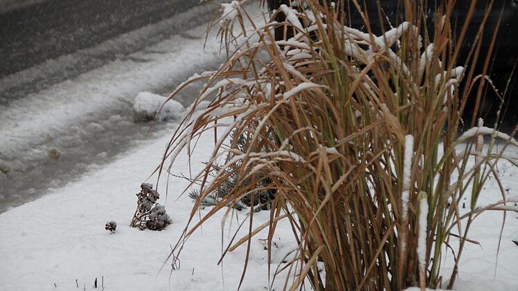 Schnee in Bad Brückenau Foto: Ulrike Müller