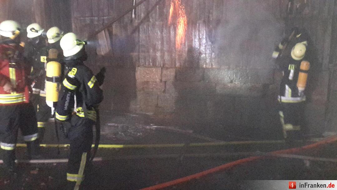 Scheunenbrand in Oberleichtersbach
