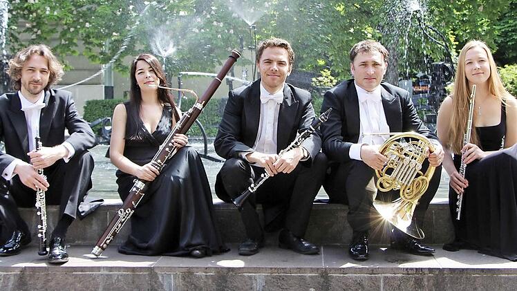 Sie gestalten das Meisterkonzert in Rügheim: die Musiker des Baseler Holzbläserquintetts.  Foto: Heili Rosin