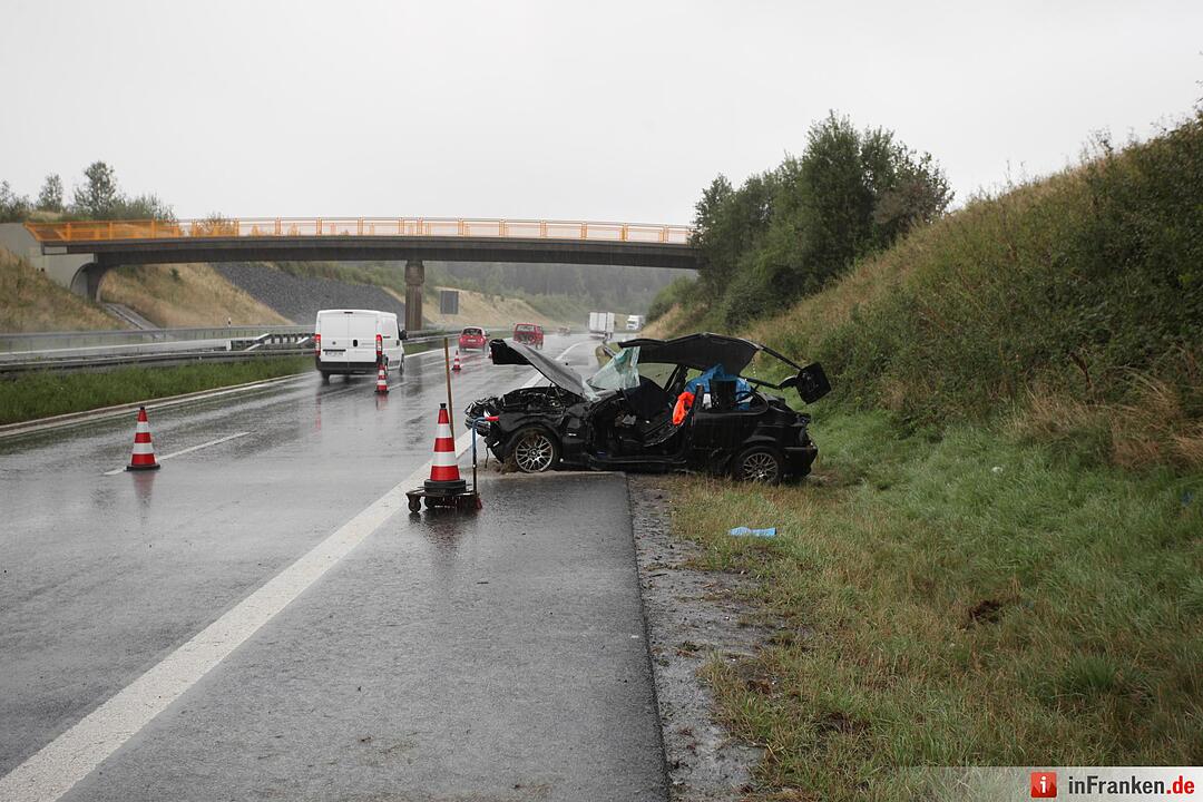 Schwerer Unfall auf A93 bei Höchstädt