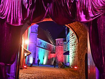 Willkommen bei "Kronach leuchtet" auf der Festung. Foto: Ronald Rinklef