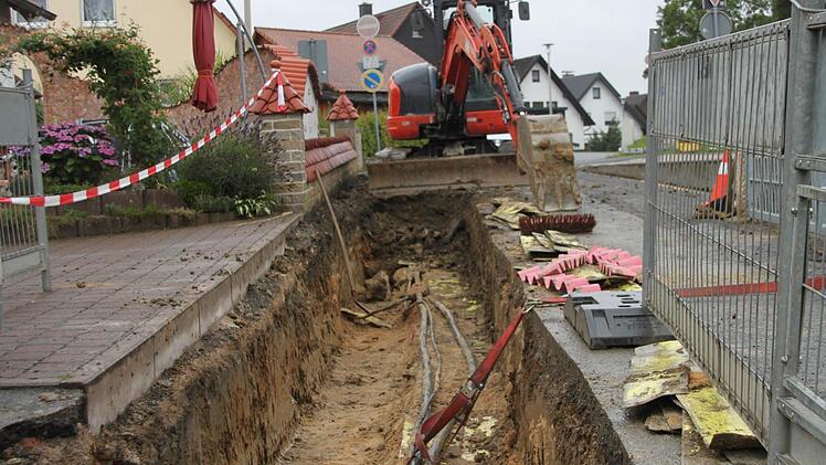 Die Arbeiten in der Milzau und Schorrmühlstraße haben begonnen. Foto: Alexander Hartmann