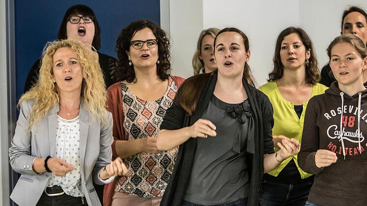 Proben-Impressionen mit dem Vocalensemble CoburgFoto: Jochen Berger