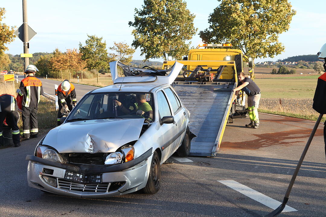 Unfall in Colmberg fordert sieben Verletzte