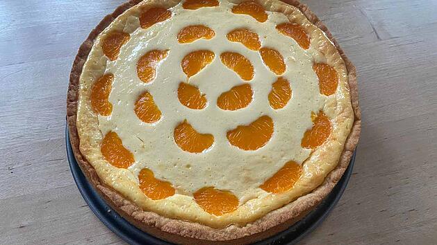 Faule-Weiber-Kuchen: Käsekuchen mit Mandarinen