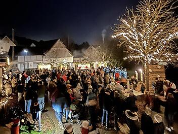 Gute Stimmung beim Winterzauber.