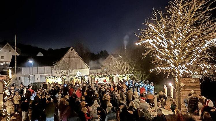 Gute Stimmung beim Winterzauber.