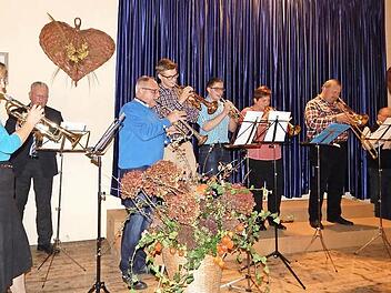 Der Posaunenchor Langenstadt umrahmte den Festabend. Fotos: Horst Wunner