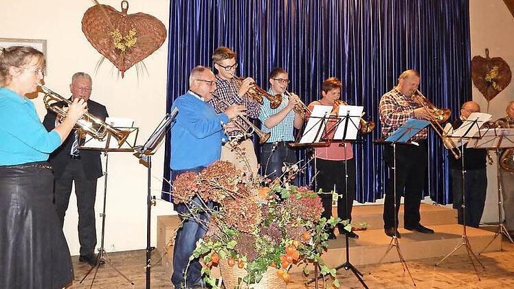 Der Posaunenchor Langenstadt umrahmte den Festabend. Fotos: Horst Wunner