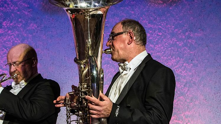 Neujahrskonzert: Das Blechbläserquintett Harmonic gastierte im Rathaussaal Rödental. Foto: Jochen Berger