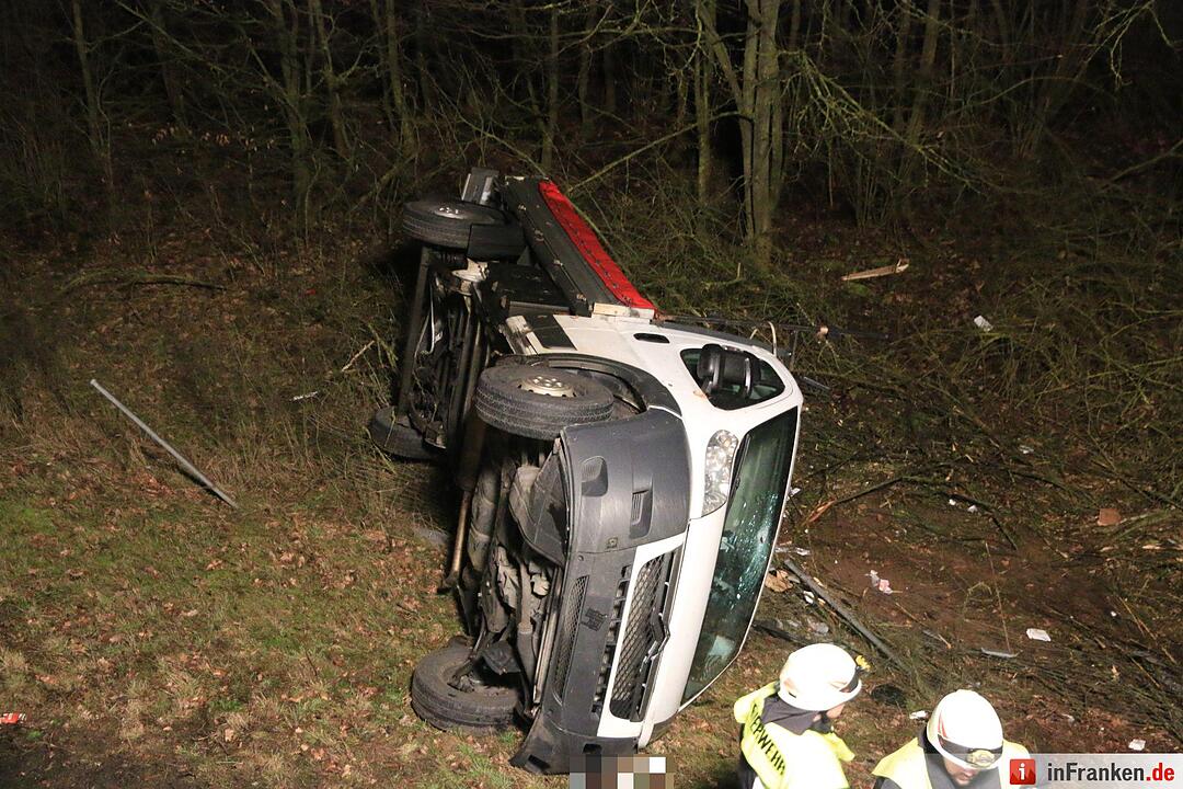 A70: Hoher Schaden nach Unfall bei Oberhaid