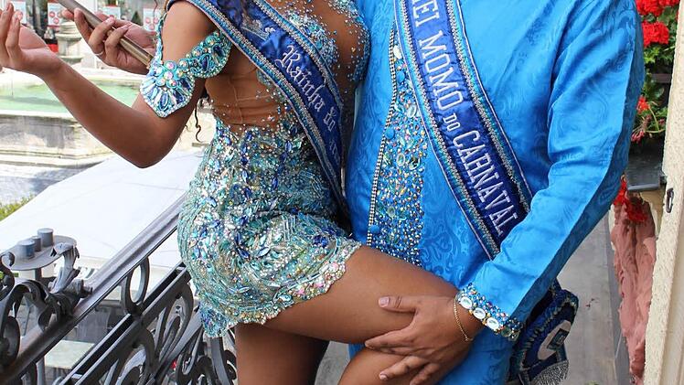 Clara Paixao und Wilson Dias Neto, Königin und König des "Carnaval do Rio de Janeiro 2015" Foto: Ulrike Nauer