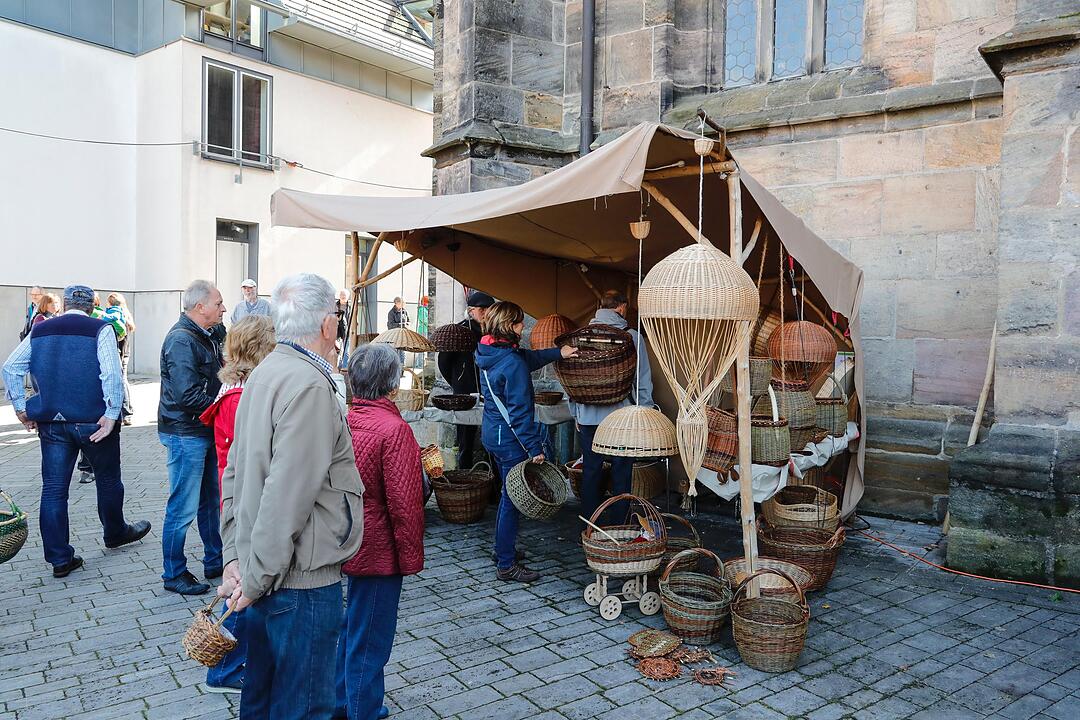 Korbmarkt in Lichtenfels am Samstag