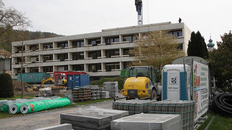 Die Arbeiten am Park-Flügel werden noch mindestens bis Mitte Dezember dauern. Foto: Ulrike Müller