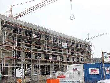 Die Konturen des Bauwerks sind bereits sichtbar. Foto: Veronika Schadeck