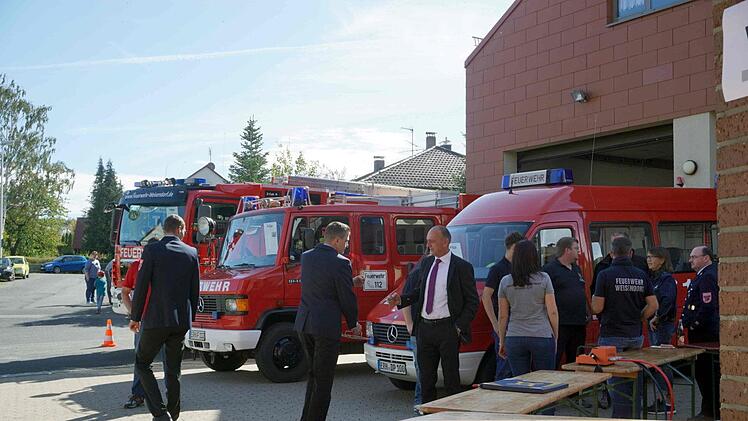 Die Weisendorfer Feuerwehr hatte ihre Türen geöffnet.    Foto: Richard Sänger