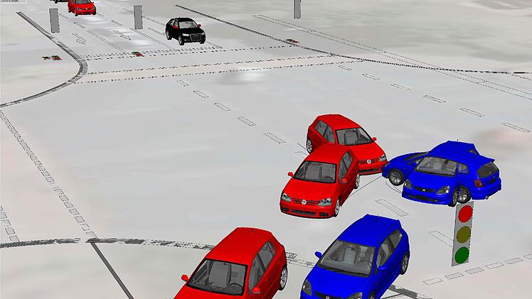 So sieht es aus, wenn Volker Fürbeth einen Unfall am PC nachstellt.