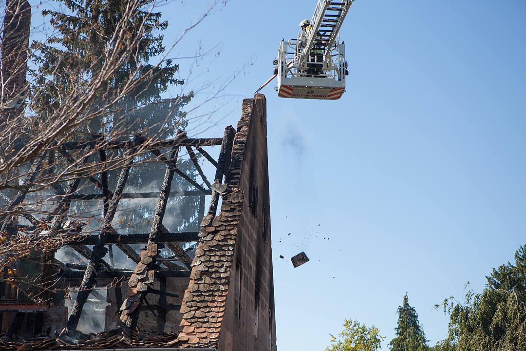 Geplantes Museum stand in Flammen