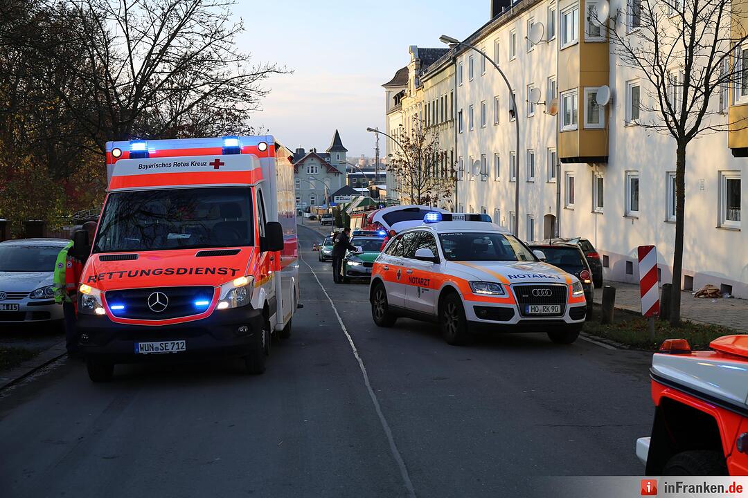Schwerer Unfall im Stadtgebiet Hof ? Mehrere Fahrzeuge beteiligt