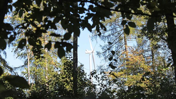 Solch einen möglichen Anblick lehnen Sulzthaler Bürger ab. Sie wollen keine Windkraftanlage im Waldgebiet. Foto: Archiv/ Markus Reeh