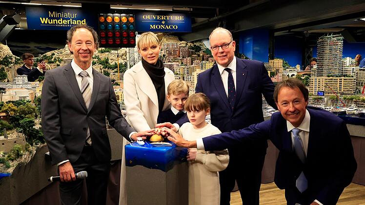 Fürst Albert II. von Monaco mit Familie in Hamburg