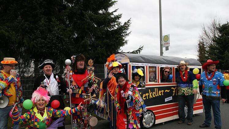 Beim Faschingszug in HirschaidWerner Baier