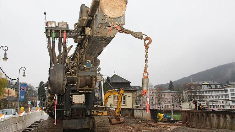 Der Riesenbohrer hat seine Arbeit am Rosengarten nach wenigen Tagen beendet.  Foto: Benedikt Borst