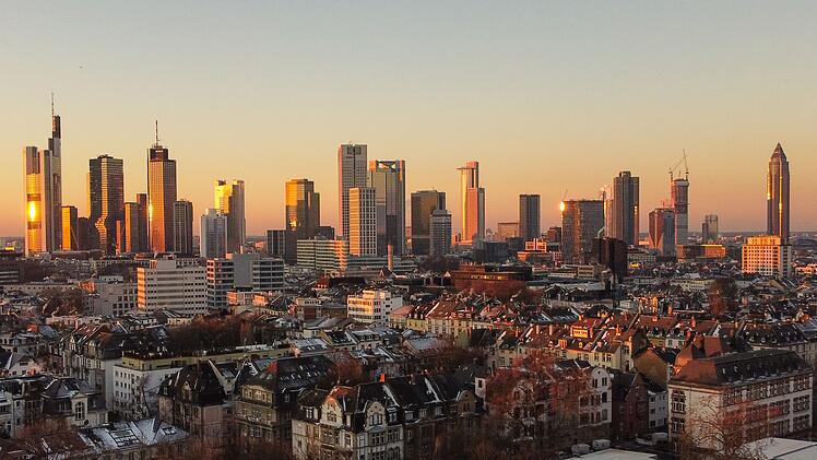 Banken-Skyline in Frankfurt