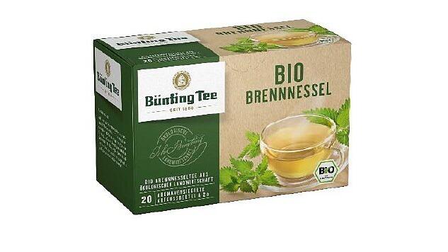 Das J. Bünting Teehandelshaus GmbH & Comp. ruft das Produkt Bio Brennnessel 20 x 2g zurück