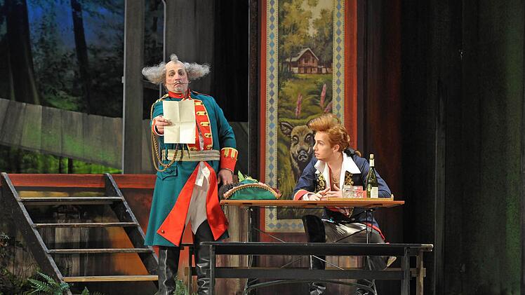 Szene aus dem "Vogelhändler" am Landestheater Coburg.Foto: Andrea Kremper