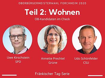 Wer macht das Rennen um den Einzug ins Forchheimer OB-Amt? Der FT nimmt die Kandidaten unter die Lupe.
