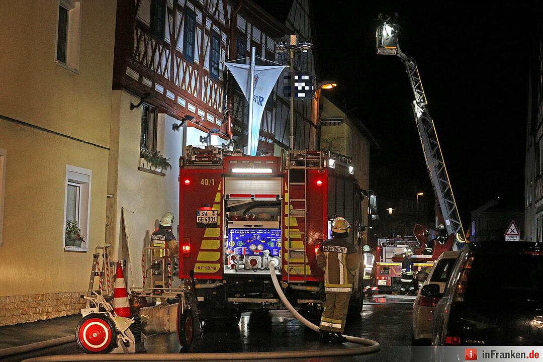 Gaststättenbrand in Schonungen