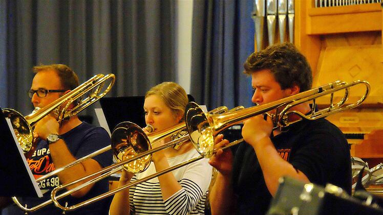 Brass-Orchester ergänzen sich mit der Posaune. Foto: Gerd Schaar