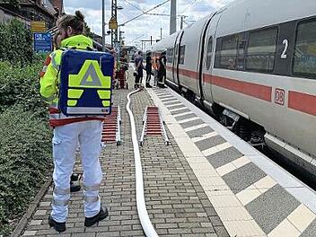 Die Rettungskräfte waren auf alles vorbereitet, mussten aber keine Verletzten versorgen. Foto: privat