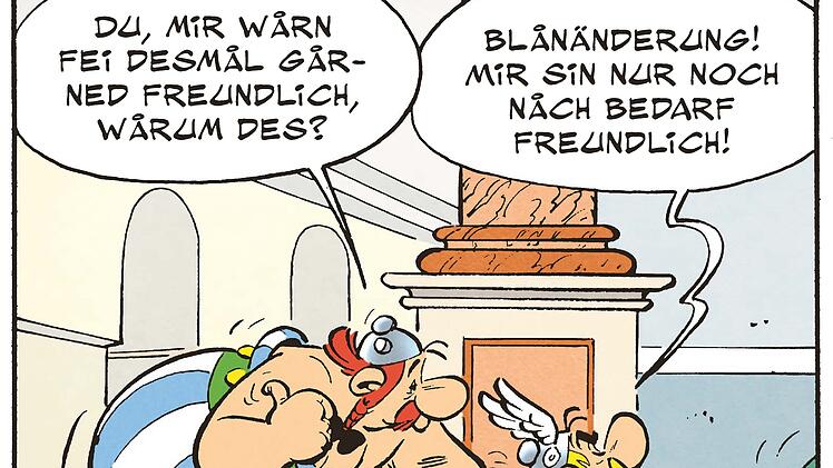 Dritter Asterix auf Oberfränkisch: Asterix bei der Husdndrubbn seit 8. April 2024 erhältlich