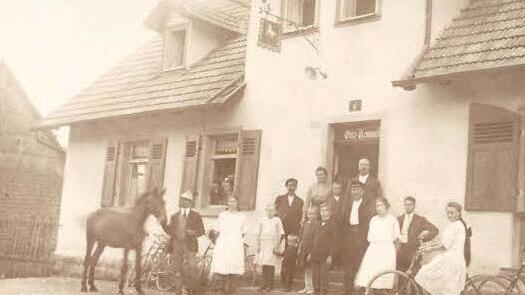 Das Foto vom Gasthaus Otto Römmelt wurde 1920 aufgenommen. Foto: Familienarchiv