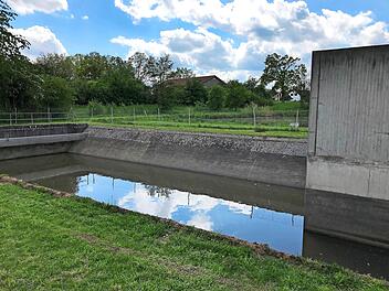 Das Pumpwerk bei Haundorf wird erneuert.  Foto: Michael Busch