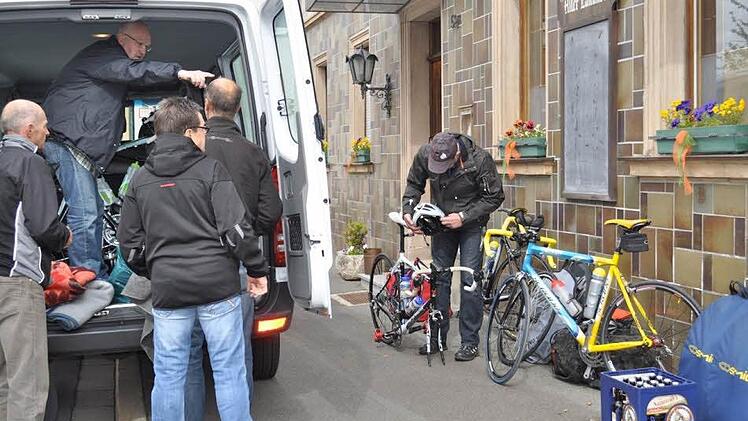 Abfahrt in der Blaich beim Gasthof Geuther.